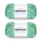 Bernat Handicrafter Cotton Big Ball Emerald Energy Yarn - 2 Pack of 340g/12oz - Cotton - 4 Medium (Worsted) - 608 Yards - Knitting/Crochet